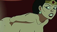 In this casual scene, DC Giganta takes charge in femdom style while masturbating solo with Wonder Woman involved.