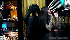 In the podcast, Ruan GOT HORNY as Bibi Griffo TWERKS on his lap sensually during the outdoor interview.