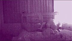 Amateur brunette couple fucks loudly with boyfriend and girlfriend moaning in orgasm