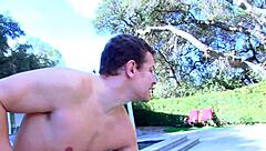 Catie Parker takes a moment to sniff the panties. They belong to Jillian Janson in this solo scene.