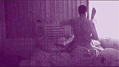 Amateur brunette couple fucks loudly with boyfriend and girlfriend moaning in orgasm