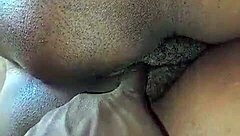 Amateur guy explores his landlady's big fat wet pussy with hands-on play