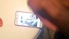 Cum shoots out from black cock for the eager dick lover in raw action