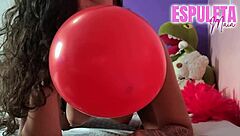 i was playing with balloons rubbing against my pussy loved that sound and texture