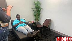 Behind the scenes of Mac's sex therapy episode 2 gets wild with curvy milf riding big black cock 😈