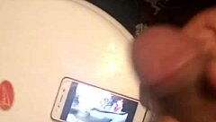 Cum shoots out from black cock for the eager dick lover in raw action