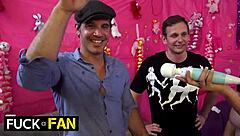 Oh wow this dirty-talking goddess Tory Lane is milking Ricky's huge Spanish dick with blowjobs