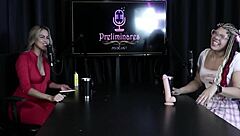 teve que tirar a roupa no jogo do j� fez e ela mostrou seus lindos peitos e a buceta - sofie lollipop transsexual sheer red 😏