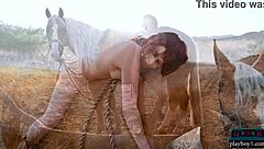 Oh wow, this all natural redhead milf babe Odette is totally loving the outdoors and stripping naked in it 😍