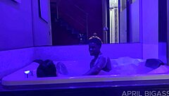 my bbc lover face fucks me hard then i swallow his cum while my cuckold husband watches in humiliation