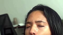that deep sloppy blowjob from my cute latina girlfriend nysdel felt so passionate and intense