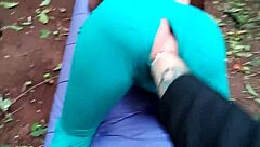 why not shove that sex toy deep in my woman's tight ass outdoors?