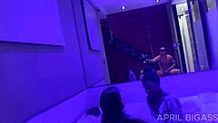 my bbc lover face fucks me hard then i swallow his cum while my cuckold husband watches in humiliation