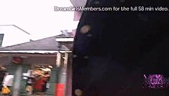 It was Fat Tuesday at Mardi Gras, where the wild exhibitionists and milfs flashed their tits in the outdoor party chaos