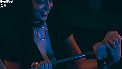 Hey, you're totally trapped with this tickling mistress dominating every inch of your bound body in close-up femdom action 😈🔒