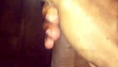 Hey, check me out jerking off and squirting loads of cum in this solo creampie masturbation session 😏💦