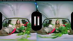 poison ivy xxx cosplay vr features stunning evil redhead getting her pussy smashed hard