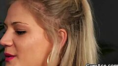 I love how this foxy beauty takes multiple cumshots on her face and swallows every drop