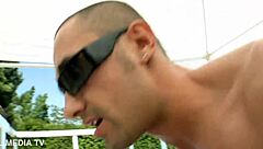 Outdoor Teasing In Bikini And High Heels Leads To Intense Action With Horny Effy Euro And Mugur