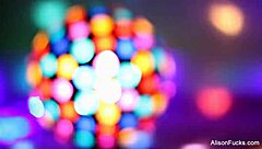 Big boobed brunette Alison Tyler masturbates her nude pussy in tall solo session