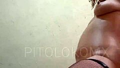 I felt excited oiling up my petite Latina stepsister's juicy ass before riding cowgirl