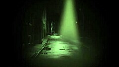 Sexy black model shoves vibrator deep in shaved pussy for white guy watching!