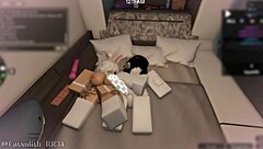 Oh man, getting so intimate with this snow bunny during sex with a follower - part 2! 😏