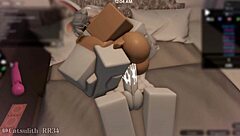 Oi, så intimt med denne snøhasen under sex med følger - del 2! 😏