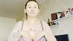 Cute Teasing Compilation with Blonde Big Tits and Natural Assets