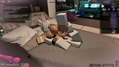 Oh, intim gila dengan snow bunny ni semasa seks dengan follower - bahagian 2! 😏