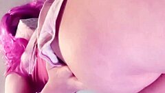 whoa, this tranny maddy diamond is shoving anal eggs deep in her ass for some wild solo masturbation! 🍑