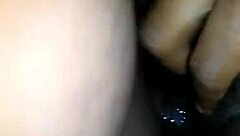 Amateur Ebony BBW with Big Tits Gets Anal Massage and Licking Before Assfucking Creampie