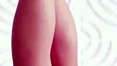 Areana Fox Pinches Labia While Masturbating in Stockings