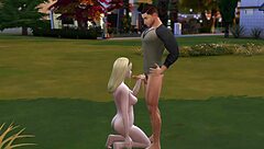 Military Guy Enjoys Outdoor Blowjob Fun at the Park