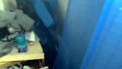 she practices twerking and throat skills while eating her own cream in this ebony black session