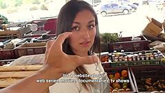 What happens when busty 18yo Latina Vick Valencia gets oiled up and drilled deep by a total stranger in this hardcore casting?