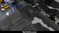 step sis rides in cowgirl pov with blowjob and cumshot to keep her taboo secret from stepbro