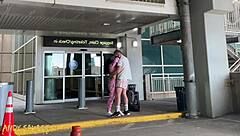 Descriptive one intense day with amateur latina gringo couple featuring deepthroat blowjob doggystyle fuck and creampie orgasm.