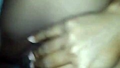 Amateur Ebony BBW with Big Tits Gets Anal Massage and Licking Before Assfucking Creampie