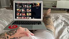 Big booty brunette babe bends over for deep pov fucking with loud moaning