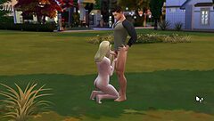 Military Guy Enjoys Outdoor Blowjob Fun at the Park