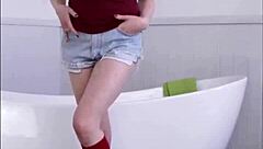 i rip my clothes in creepy solo striptease