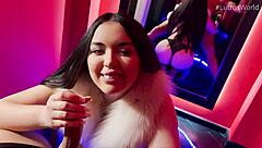 Chubby Babe Feels Intense Pleasure Giving Pov Blowjob And Ball Licking