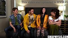 we're the last four people on earth - celestina blooms, evie christian, jayden marcos, sage roux - getting into hardcore pov teen action.