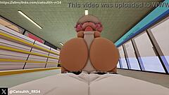 영업 끝 편의점 몰래 들어가 밤새 거칠 뒷치기 박음.