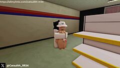 nos colamos en la tienda tras cerrar y follamos en perrito rudo toda la noche