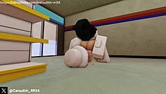 nos colamos en la tienda tras cerrar y follamos en perrito rudo toda la noche