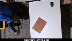 Hey, Check Out This Hot Pawg Teen Shoplifter Raven Reign With Big Natural Tits Getting It On With The Mall Cop To Avoid Real Trouble.