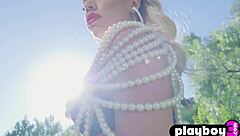 Descriptive Beautiful Blonde With Perfect Big Tits Allie Nicole Exposing Sexy Body In Lingerie