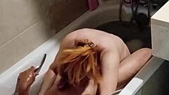 i uh find my girlfriends friend naked in the bathtub and cheat with her spreading wet pussy lips in lingerie